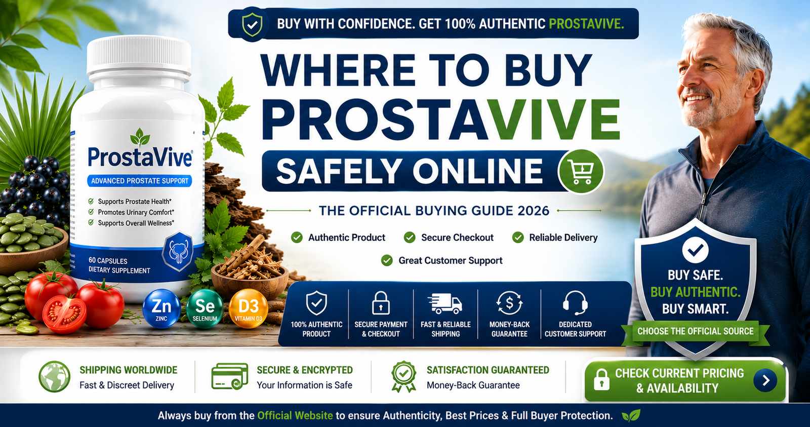 Where to Buy ProstaVive Safely Online